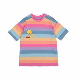 Girls Striped T-shirt Dress