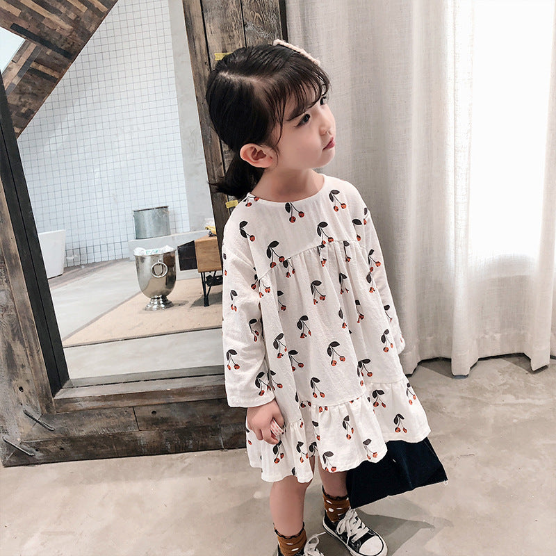 Girls Print A-Line Dress