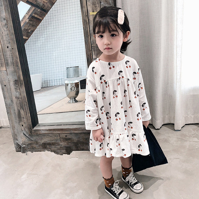 Girls Print A-Line Dress