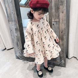 Girls Printed A-Line Dress