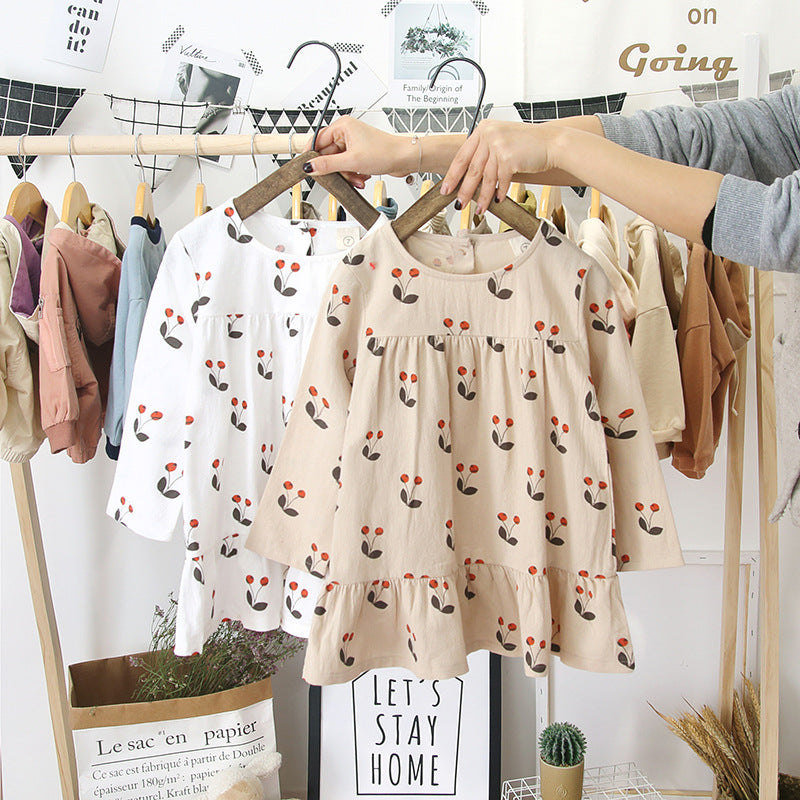 Girls Printed A-Line Dress