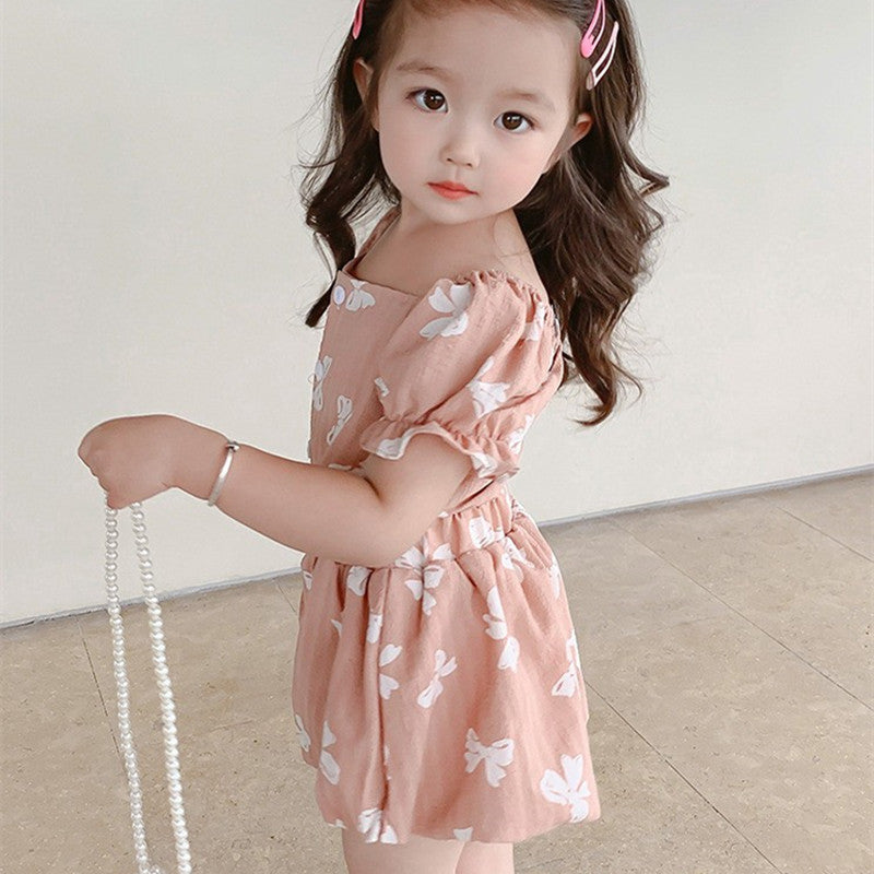 Girls Printed Top With Shorts