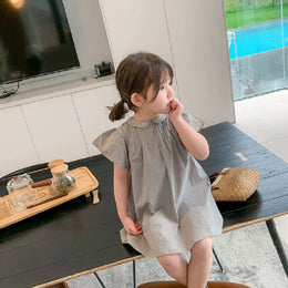 Girls Cape Sleeve A-Line Dress