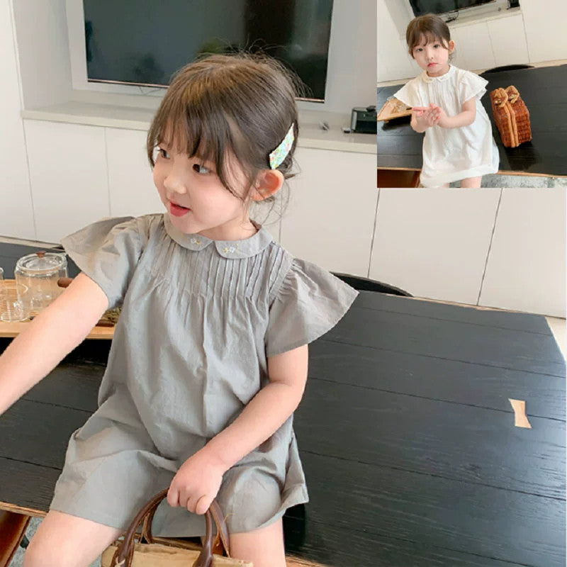 Girls Cape Sleeve A-Line Dress