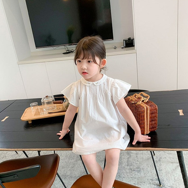 Cape Sleeve A-Line Dress
