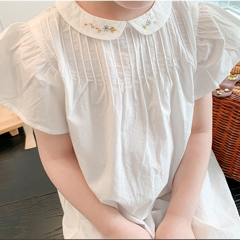 Cape Sleeve A-Line Dress