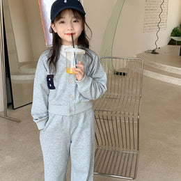 Girls Pure Cotton T-shirt With Trousers