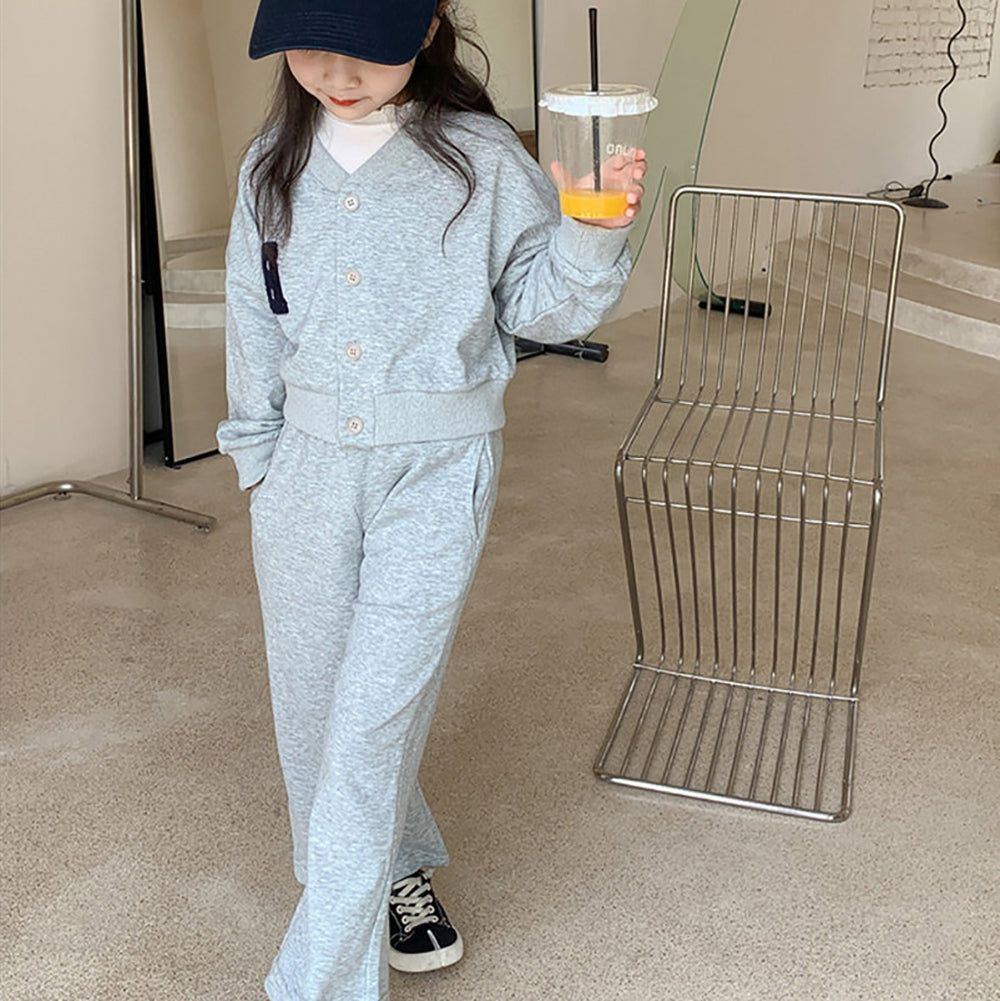 Girls Pure Cotton T-shirt With Trousers
