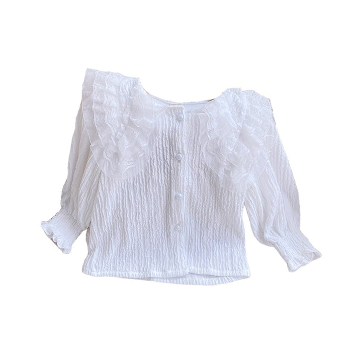 Girls Opaque Striped Casual Shirt