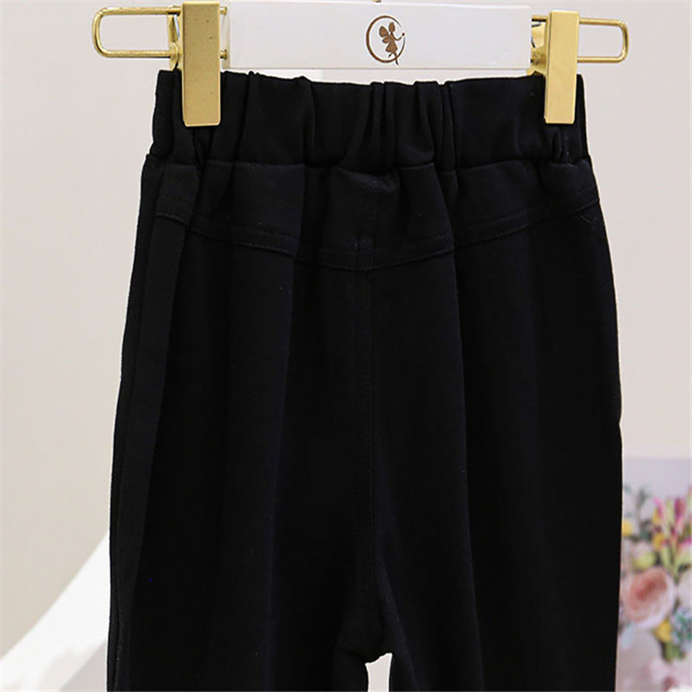 Girls Pleated Chinos Trousers