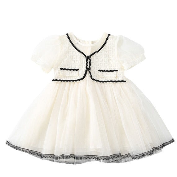 Puff Sleeve Fit & Flare Dress