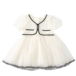 Puff Sleeve Fit & Flare Dress