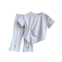 Girls Grey Top with Trousers