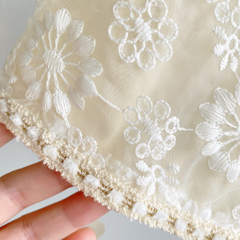 Girls Embroidered Top with Skirt