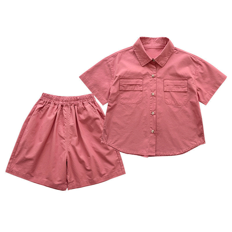 Boys T-shirt And Shirt With Shorts