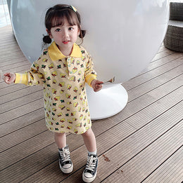 Girls Printed T-shirt Dress