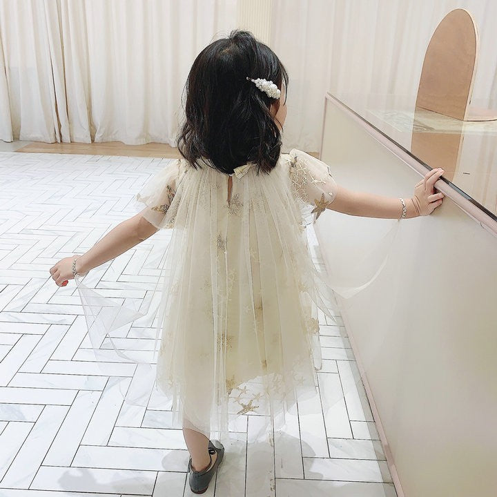 Girls Embellished A-Line Mini Dress