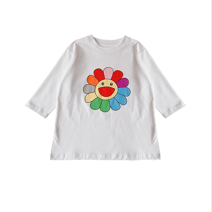 Girls Printed T-shirt Dress
