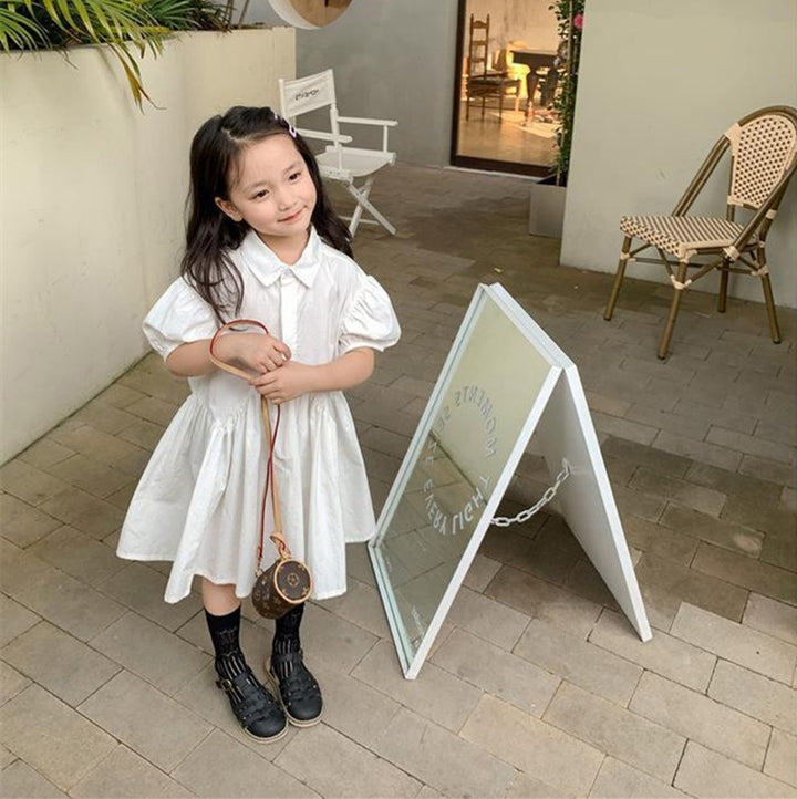Solid Shirt Dress
