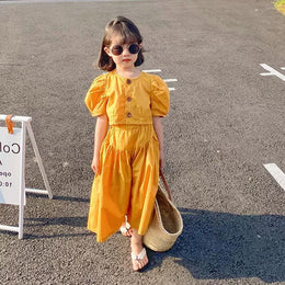 Solid Top and Capris Set