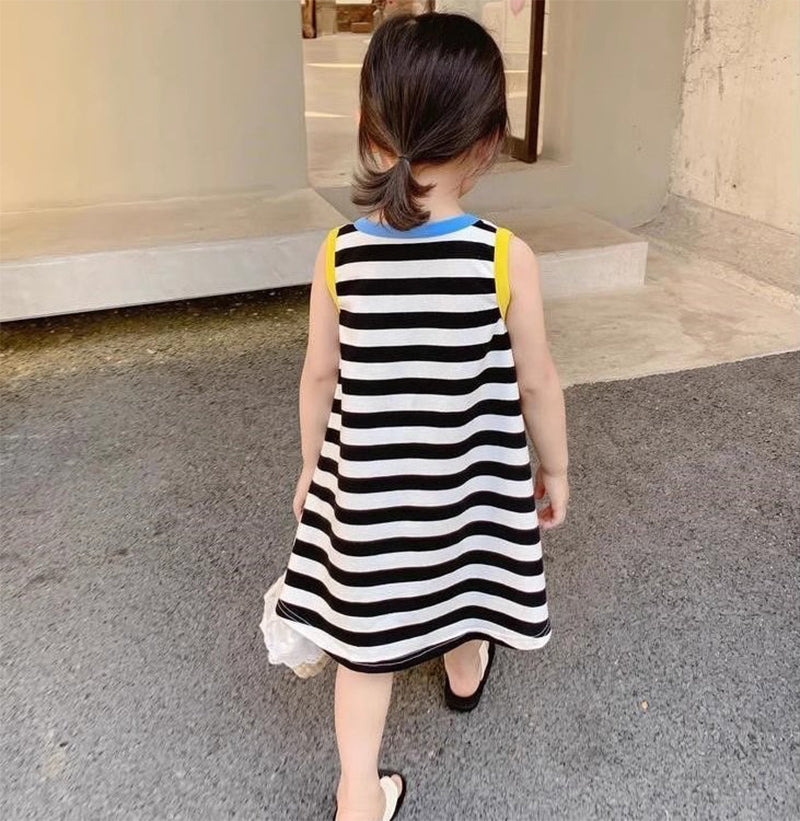 Striped A-Line Dress