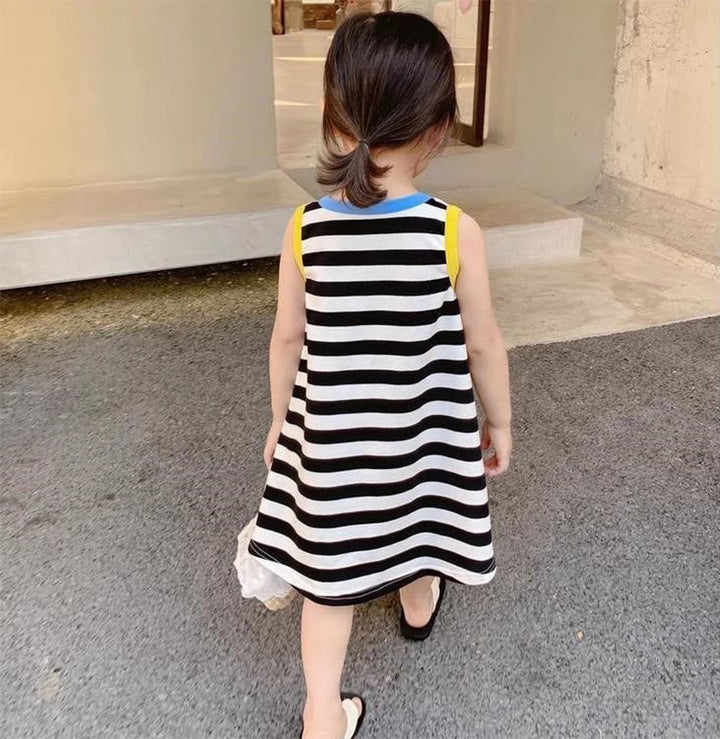 Striped A-Line Dress