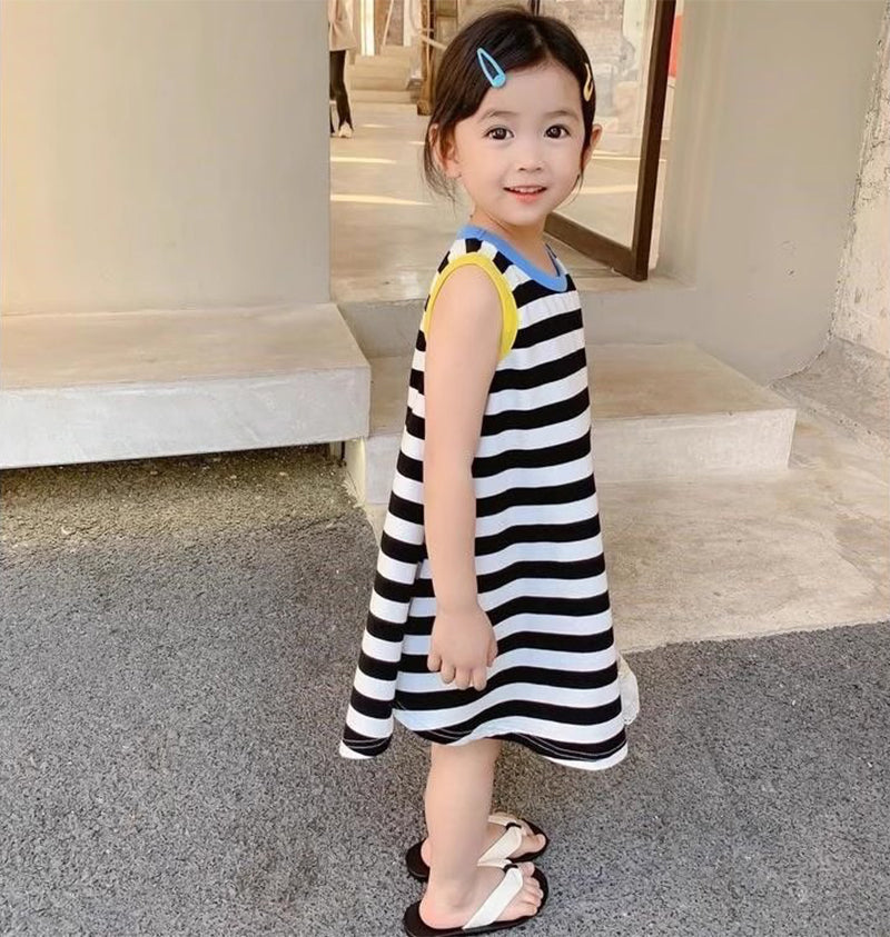 Striped A-Line Dress