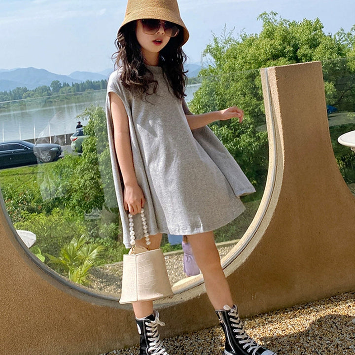 Solid Fit and Flare Dress