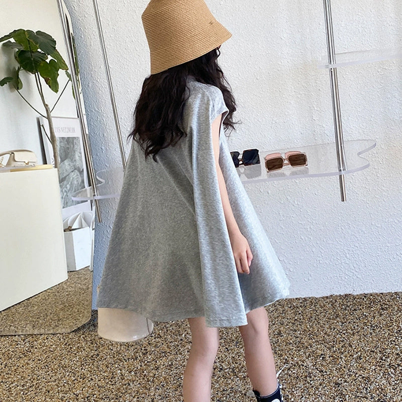 Solid Fit and Flare Dress