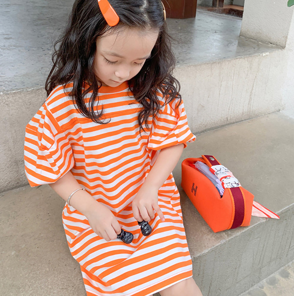 Striped Balloon Dress