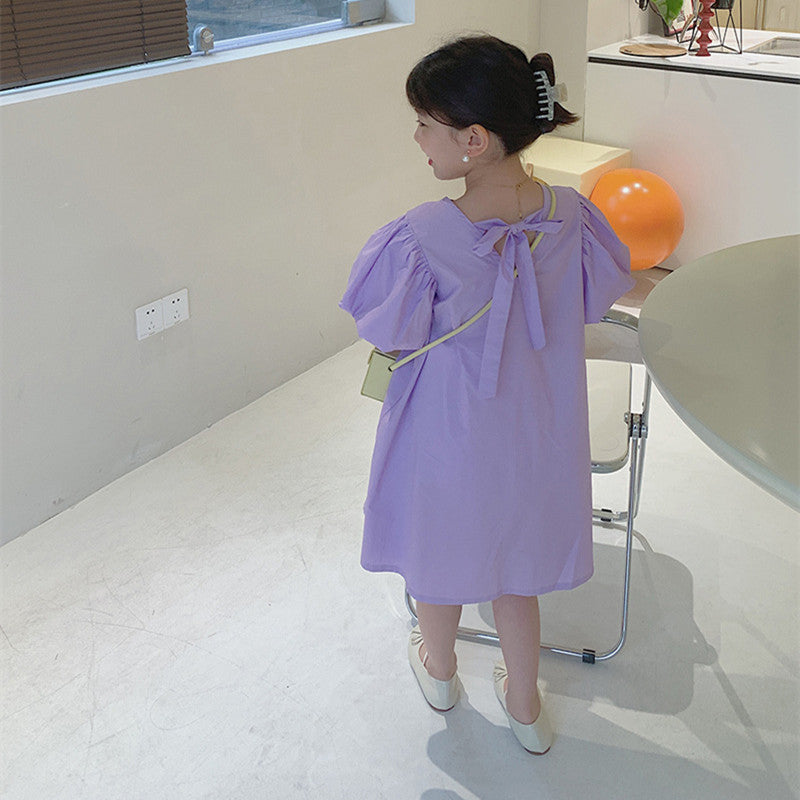 Solid A-Line Dress