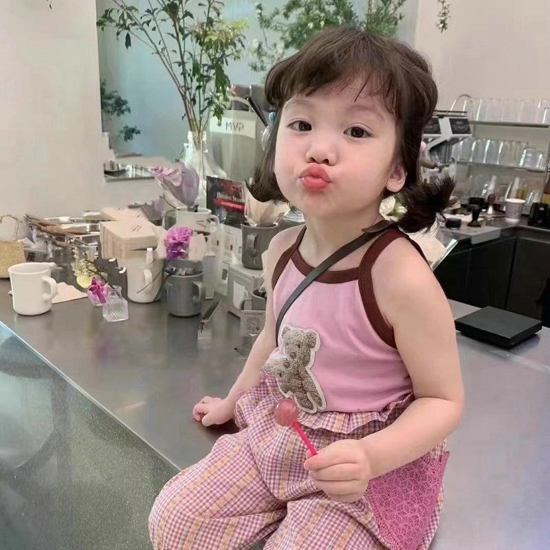 Girls Embellished Pure Cotton Top With Pyjamas