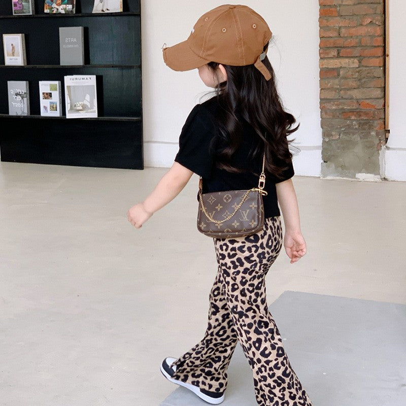Girls Printed Pure Cotton Top With Trousers