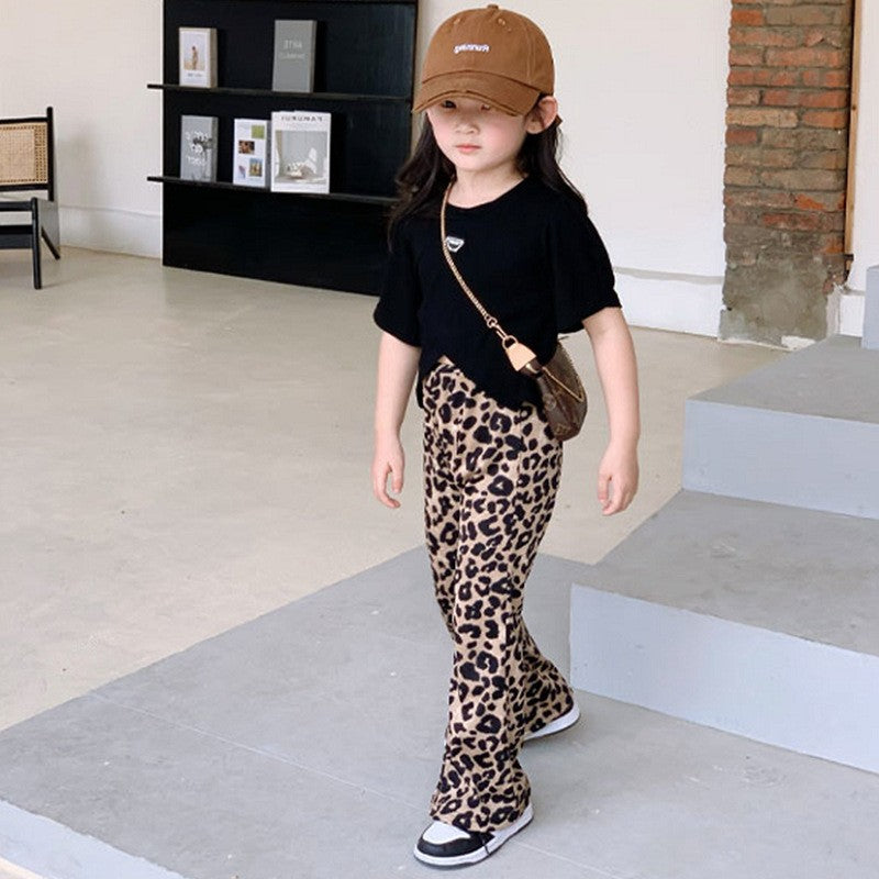 Girls Printed Pure Cotton Top With Trousers