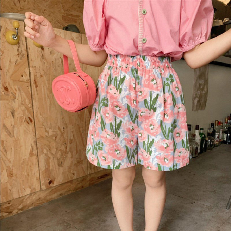 Girls Pure Cotton Top With Shorts