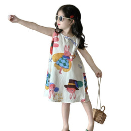 Girls Printed A-Line Dress