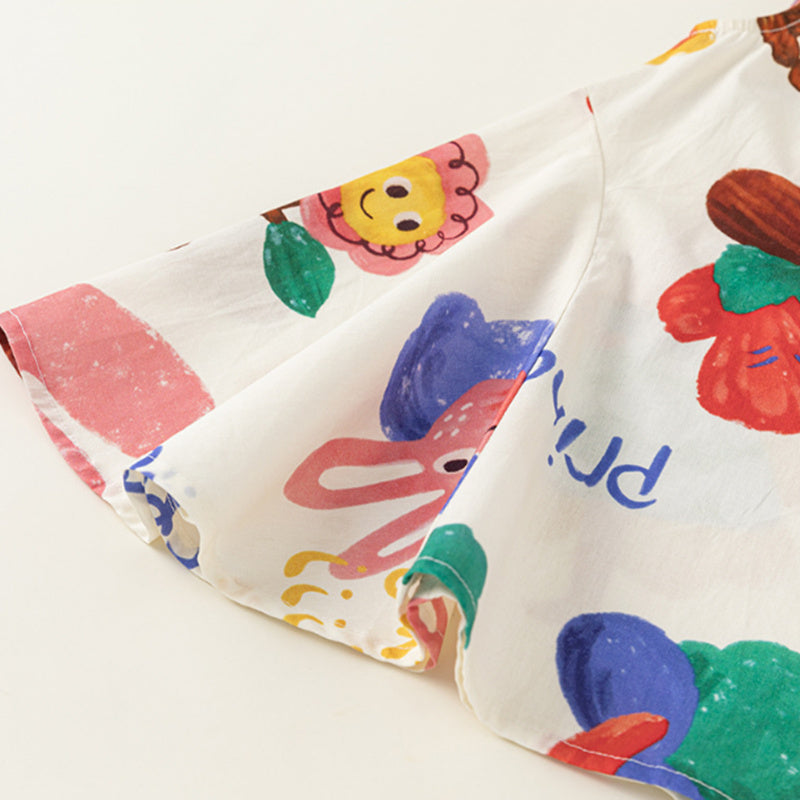 Girls Printed A-Line Dress