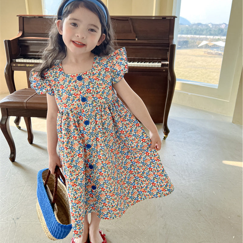 Floral Print Fit & Flare Dress