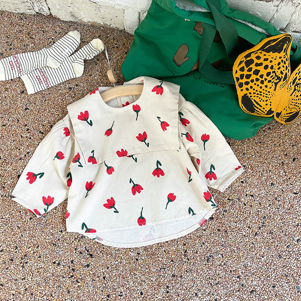 Girls Printed Top With Skirt