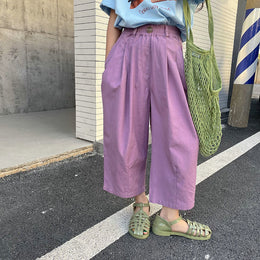 Girls Loose Fit Easy Wash Trousers