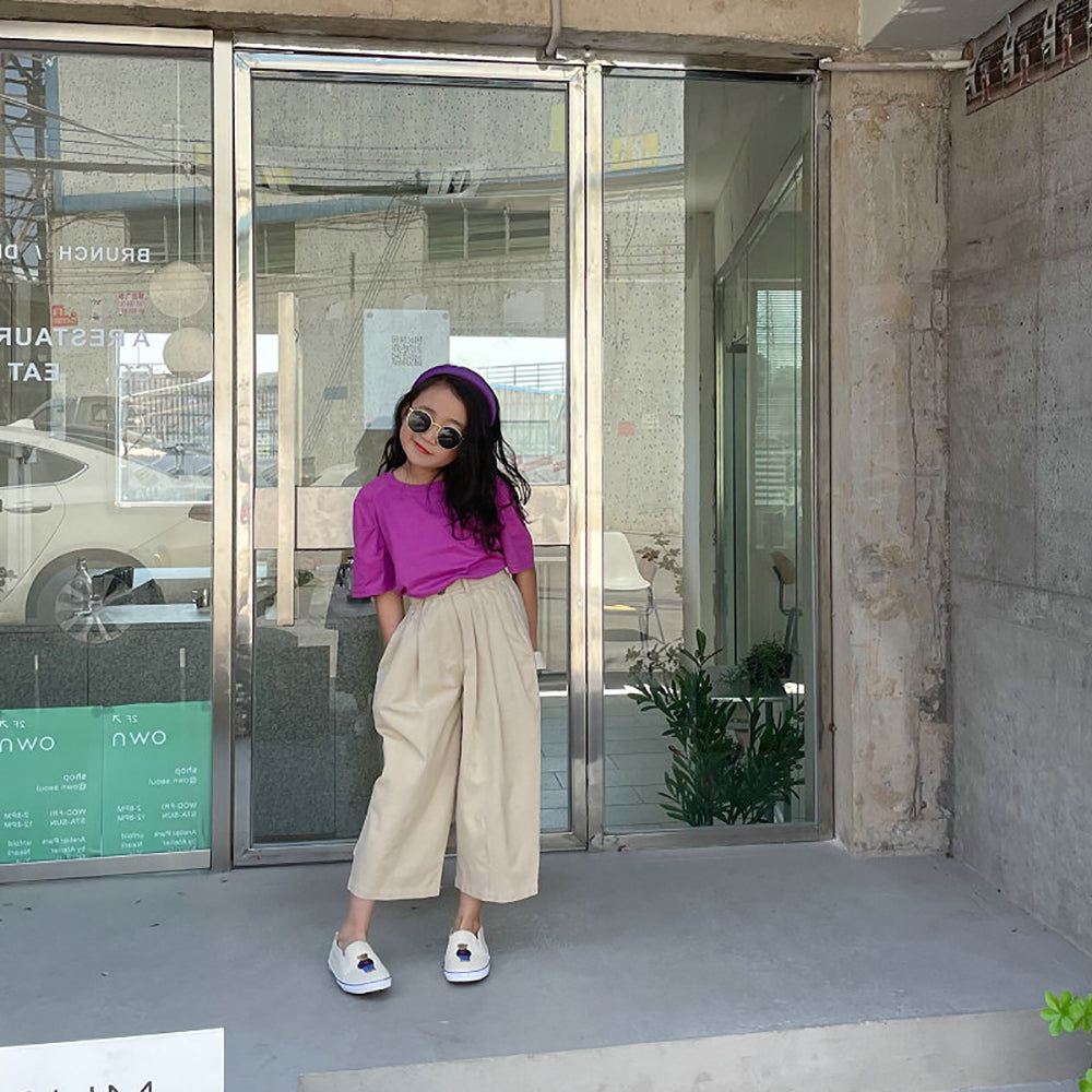 Girls Loose Fit Easy Wash Trousers