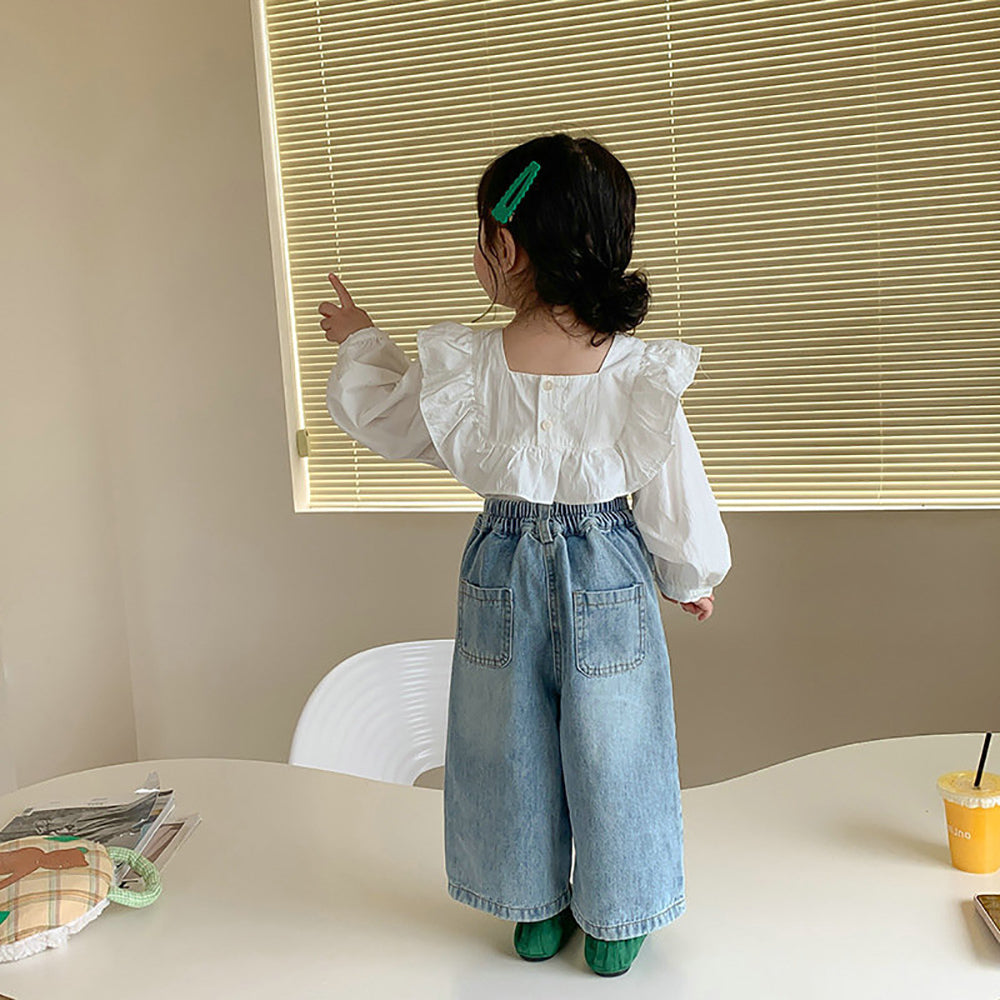 Girls Straight Fit Light Fade Jeans