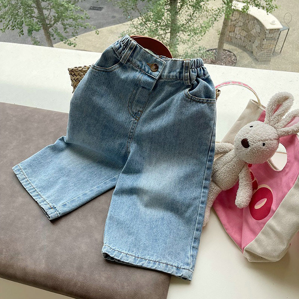 Girls Straight Fit Light Fade Jeans