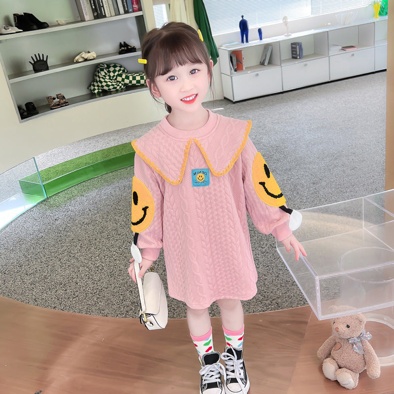 Girls Colourblocked A-Line Dress