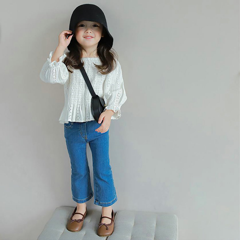 Girls Mid-Rise Regular Fit Jeans