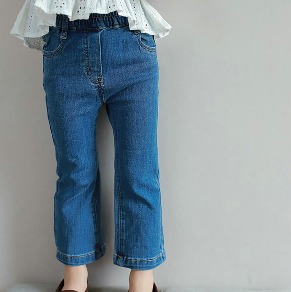 Girls Mid-Rise Regular Fit Jeans