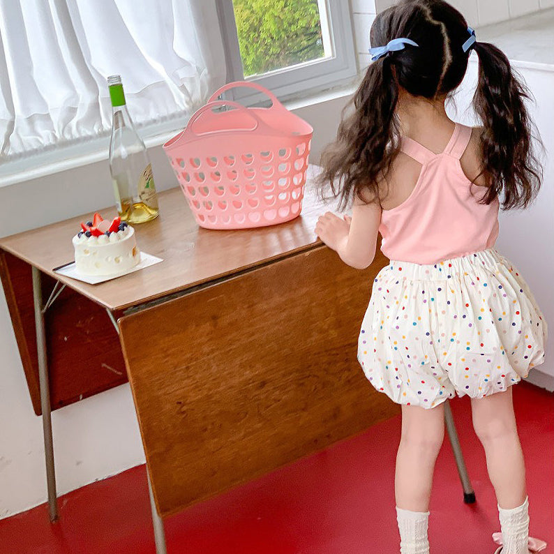 Girls Sleeveless Top With Dhoti Pants