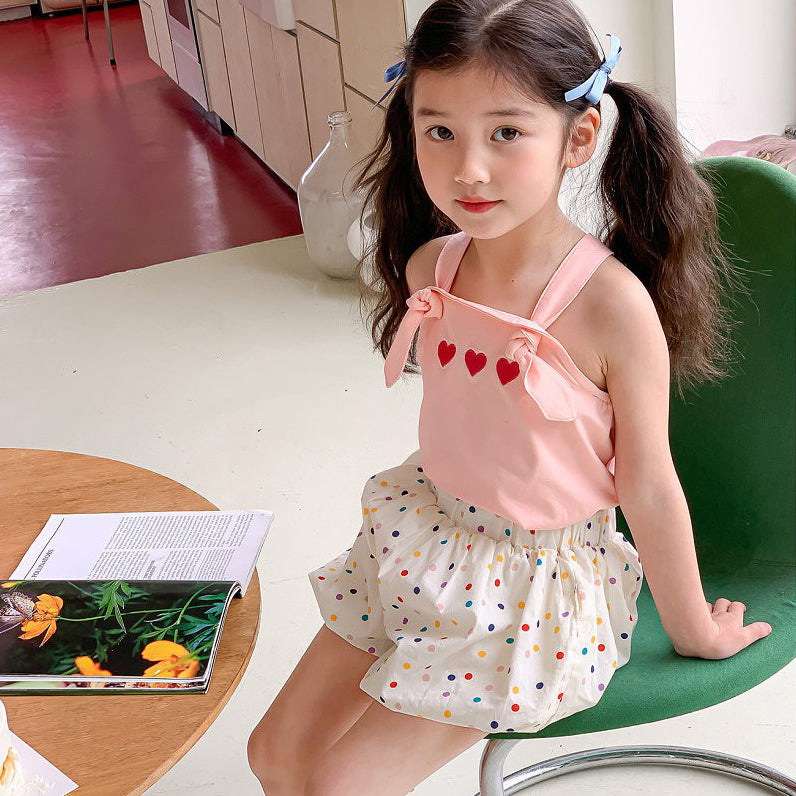 Girls Sleeveless Top With Dhoti Pants