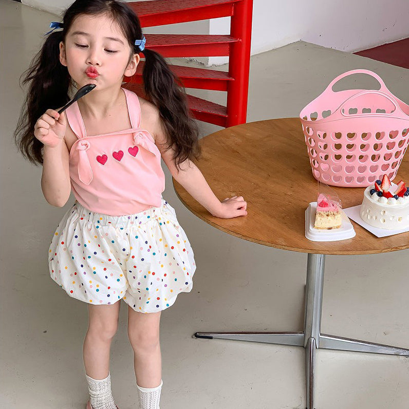 Girls Sleeveless Top With Dhoti Pants