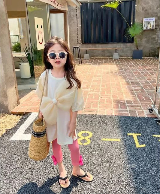 Girls Self Design A-Line Midi Dress